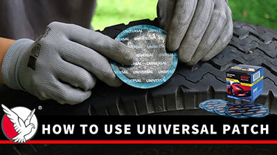 How to repair Tire with Universal Patch ｜ To Solve The Puncture properly
