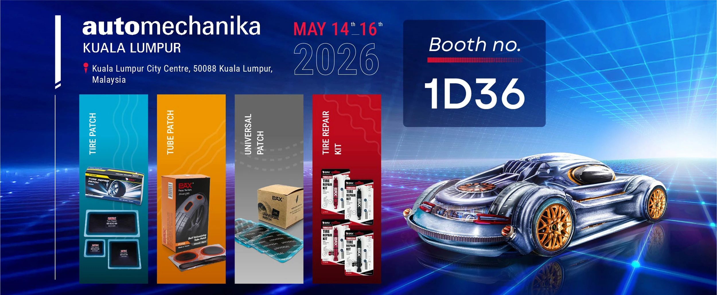 裕仁工業2026 Automechanika Kuala Lumpur 吉隆坡國際汽配展